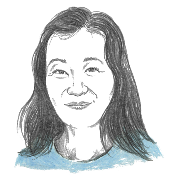 An illustration of author Laura Shin