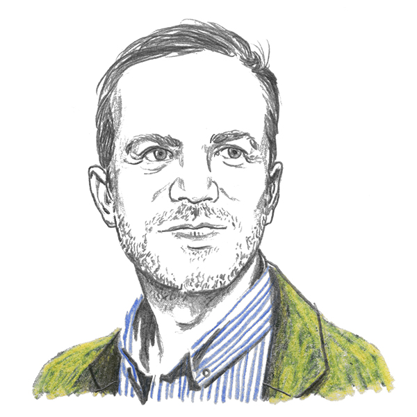 An illustration of Twitter Canada's Paul Burns